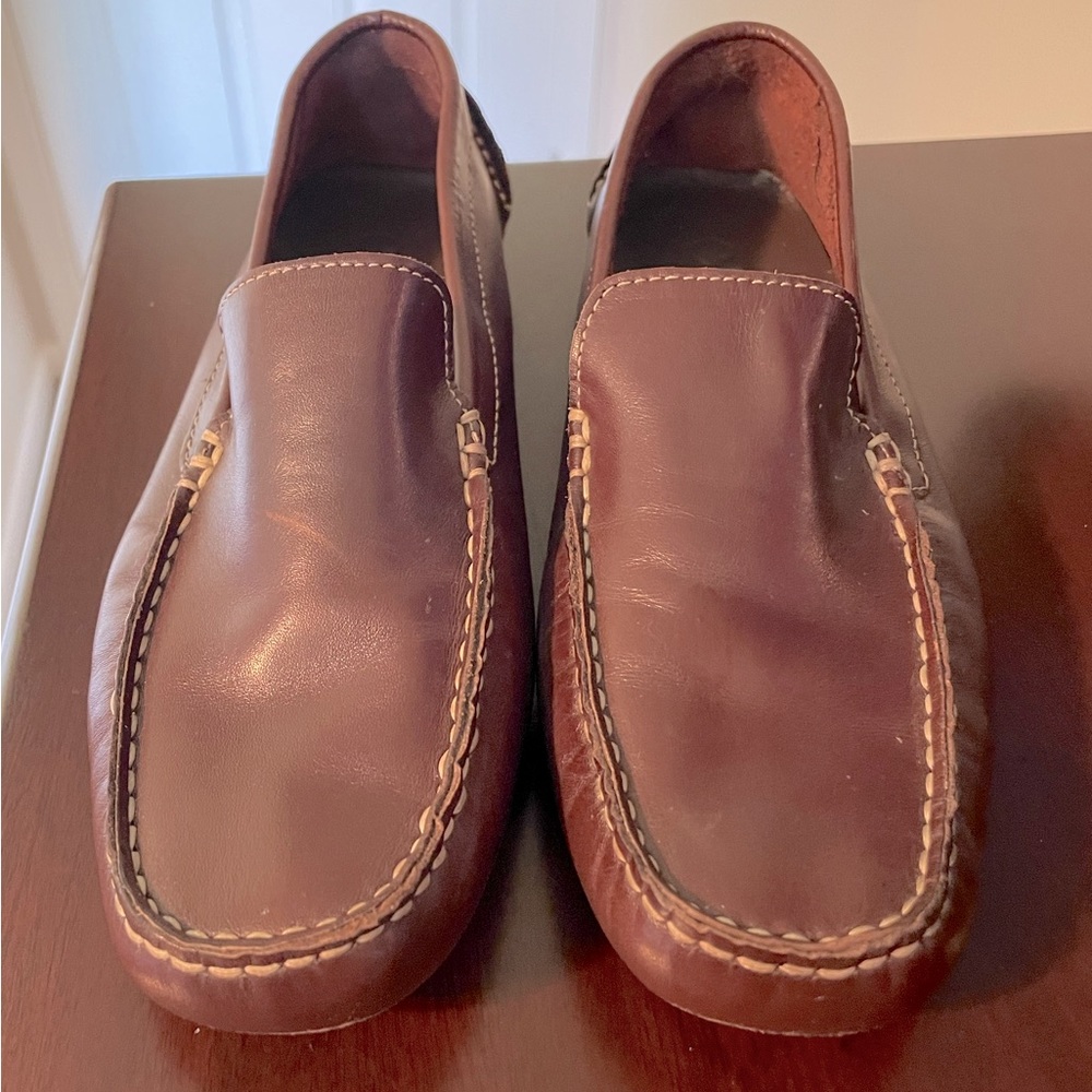 Coke Haan, Brown leather Driving Loafers, Size 7